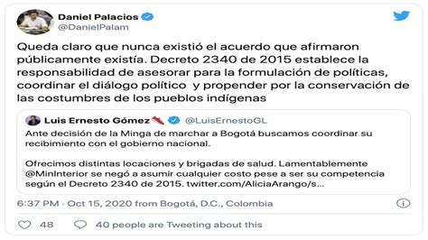 Minga Indígena Llegará Al Palacio De Los Deportes En Bogotá Infobae