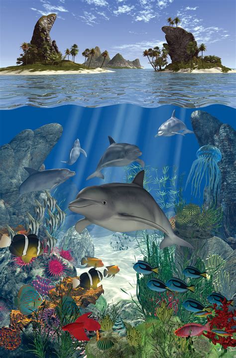 Underwater Sea Life Poster Jurgen Ziewe Projects Debut Art