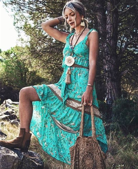 Pin De Bohoasis Em Boho Outfits Streetstyle Boho Chic Boho Vestidos