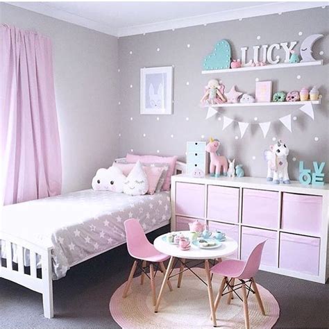 See more ideas about shelves decor shelving. Classic pink and gray | Toddler bedrooms, Toddler girl ...