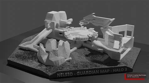 Artstation Guardian Map Halo 3 Diorama Concept
