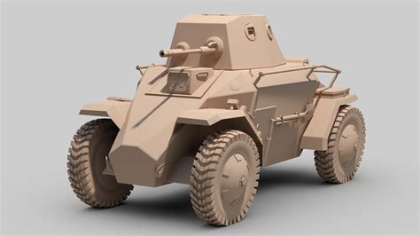 Csaba 39m Armored Car 3d Model 139 3ds Fbx Max Obj Free3d