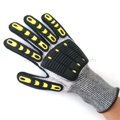 Heavy Utility Work Gloves Mechanic Tpr Impact Protection Safety