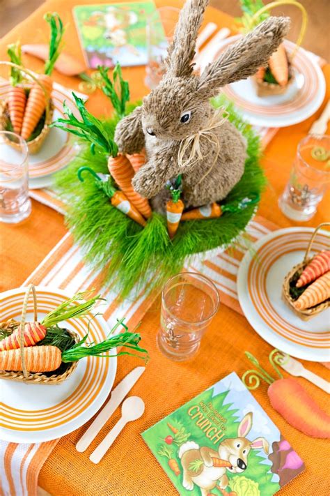 Bright Orange And Green Easter Party Pizzazzerie