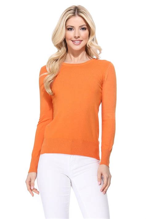 Yemak Women S Knit Sweater Pullover Long Sleeve Crewneck Basic Classic Casual Knitted Soft