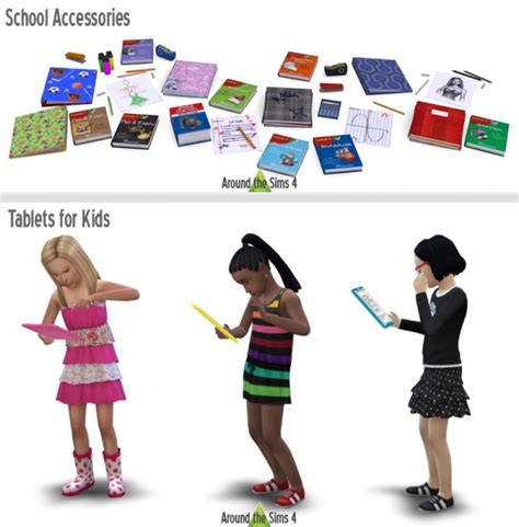 Around The Sims 4 School Accessories Sims 4 Downloads