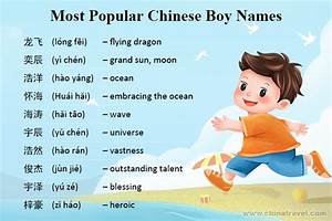 100 Most Popular Chinese Names For Boys Males With Meanings