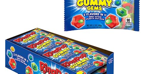 16 Bags Of 37oz Ring Pop Gummy Gems Candy 12 Reg 22 Free