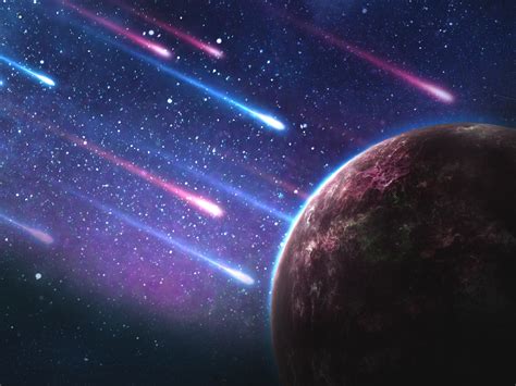 Planeta Meteoritos Espacio Galaxia Universo Fondo De Pantalla Hd Avance