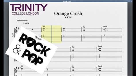 Orange Crush Trinity Initial Grade Guitar Youtube