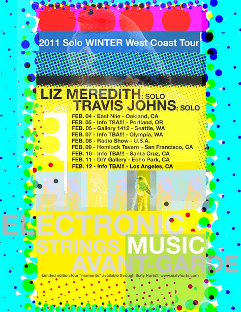 2011 Solo Winter West Coast Tour Concert Poster Liz Meredith Flickr