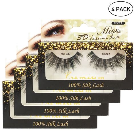 Miss Lashes 3d Volume Tapered Natural Silk Eyelash Extension 4 Packs