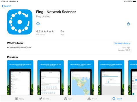 Connection Check Using Fing Mobipos