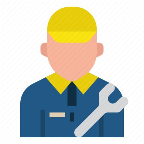 Avatar Mechanic Occupation Profession Repair Service Tool Icon