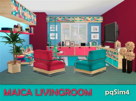 Living Room Maica Sims 4 Custom Content