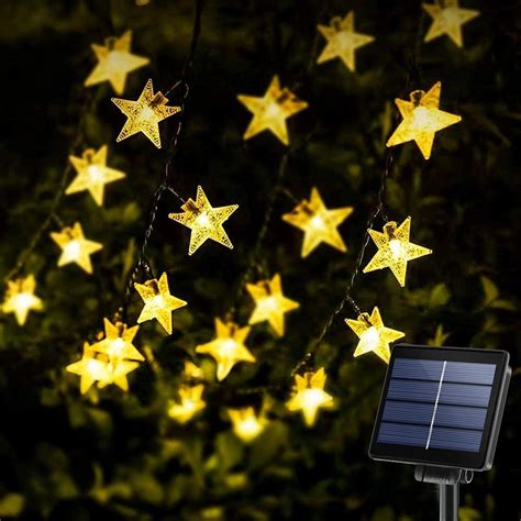 Solar Star String Lights 40ft 100led Keshi 8 Modes Solar Powered