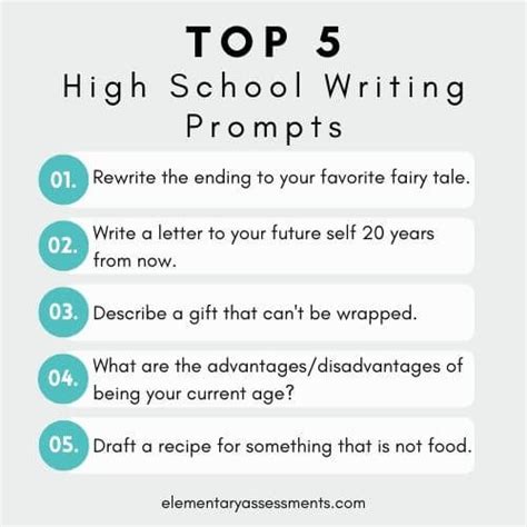 ⭐ Story Prompts For High School Best High School Writing Prompts Of