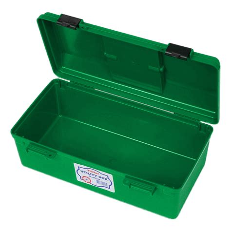 Fischer Small Plastic Utility Tool Box 400 X 230 X 145 Mm Green