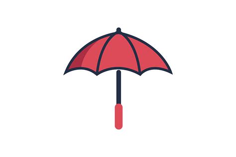 Simple Umbrella Vector Graphic By Friendesigns · Creative Fabrica
