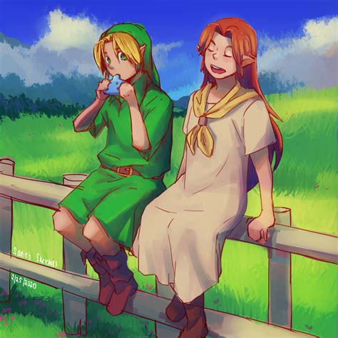 Oot Oc Malon And Link R Zelda