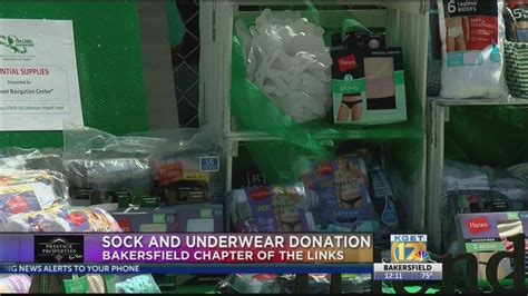 Bakersfield Chapter Of The Links Give Sock And Underwear Donation To