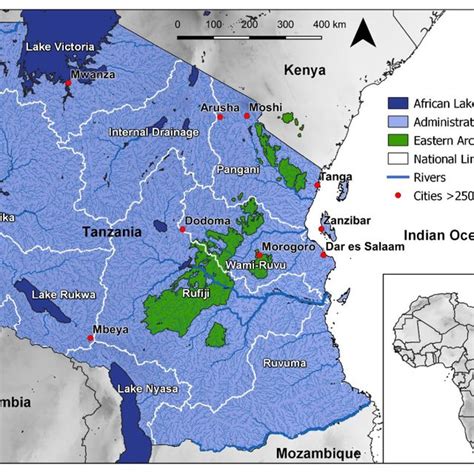 Tanzania Is Divided Into Nine Administrative Basins Under The Tanzanian