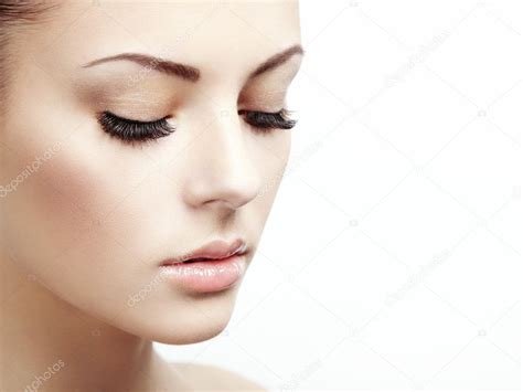 Beautiful Woman Face Perfect Makeup — Stock Photo © Heckmannoleg 23731263
