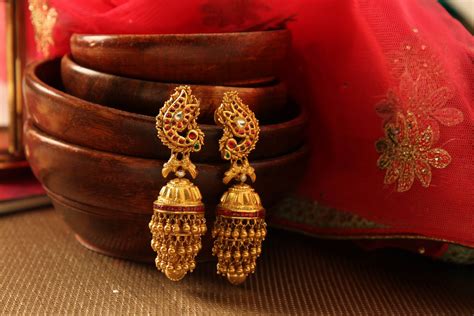 Buy Antique Earrings Online Antique Earrings By Manubhai