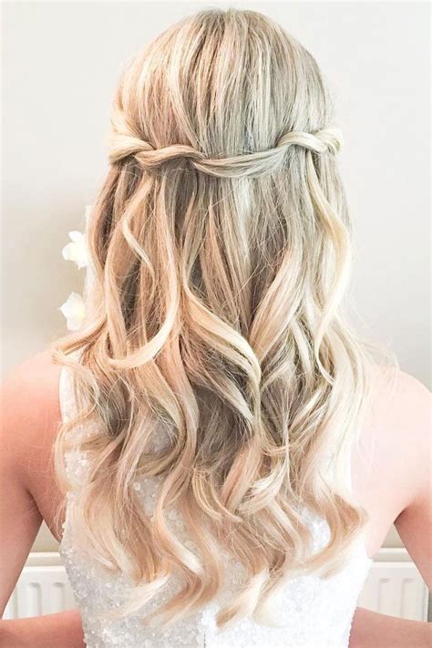 Pretty Half Up Half Down Hairstyletwisted Wedding Hairstyle Perfect