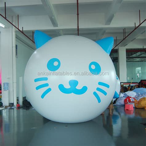 Custom Lovely Inflatable Cartoon Cat Helium Sphereinflatable Pussy