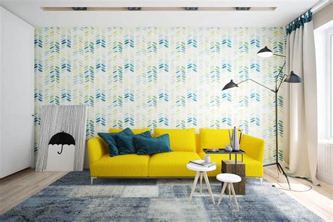 simple inspiration    style   yellow sofa