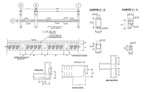 Prefabricated Concrete Slab Construction Cad Drawing Details Dwg File