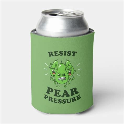 Resist Pear Pressure Can Cooler