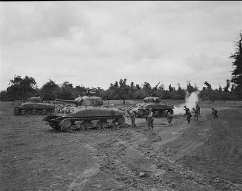 M4 Sherman Rhino Tank Medium Tanks Fitted With Hedgerow Cutting