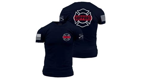 Grunt Style Mens Support Firefighters Tee Shirt Free Shipping Over 49