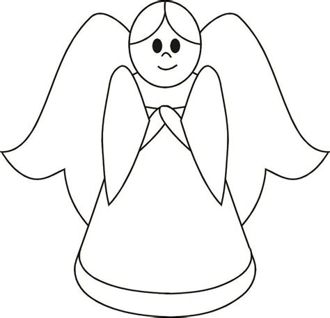 Angel Outline Drawing