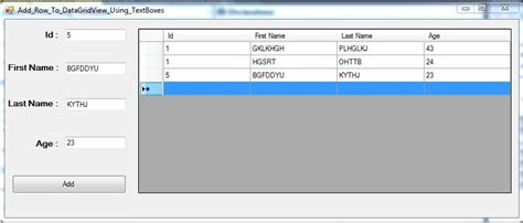 VB NET How To Add A Row To DataGridView From TextBox In VB NET C JAVA PHP Programming