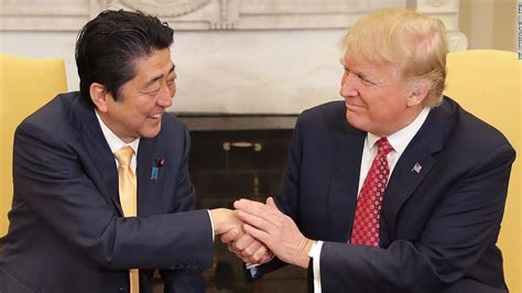 Trump Shakes Japanese Pms Hand For 19 Seconds Cnn Video