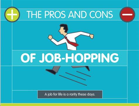Pros And Cons Of Job Hopping Infographic