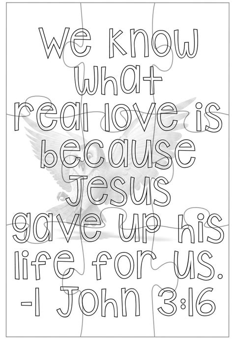 Painting what isn't on today's coloring page. 1 John 316 - 9 piece - Coloring book - Borrowed ...