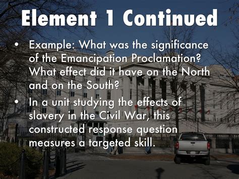 8.10 students analyze the multiple causes, key events, and complex consequences of the civil war. The Essentials to Constructed Response Questions: By