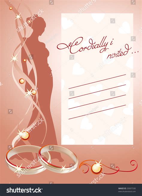 wedding card stock vector illustration  shutterstock