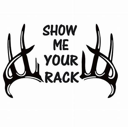 Hunting Rack Deer Decal Sticker Sayings Waterfowldecals