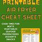 Fabulessly Frugal Air Fryer Chart