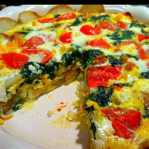 Potato Crusted Quiche Yum We Love Wednesday Evenings Its Breakfast