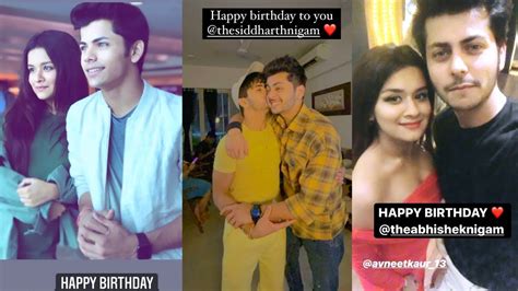 Avneet Kaur Wished Siddharth Nigam And Abhishek Nigam On Their Birthday