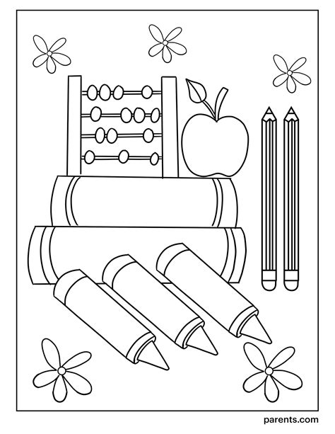 10 Printable Back To School Coloring Pages For Kids Parents