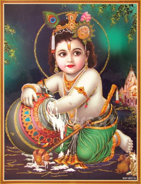 Lord Krishna Shree Krishna Baby Krishna Bal Krishna Poster Size