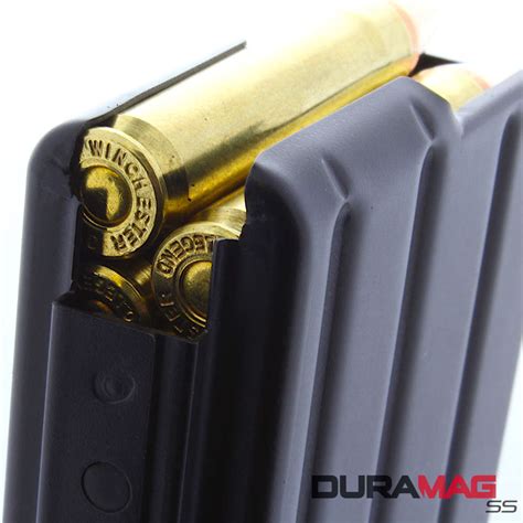 Duramag 20rd 350 Legend Magazine For Ar15 Black Stainless Steel