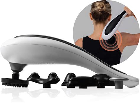 Sharper Image Cordless Deep Tissue Neck And Back Massager With Swappable Heads